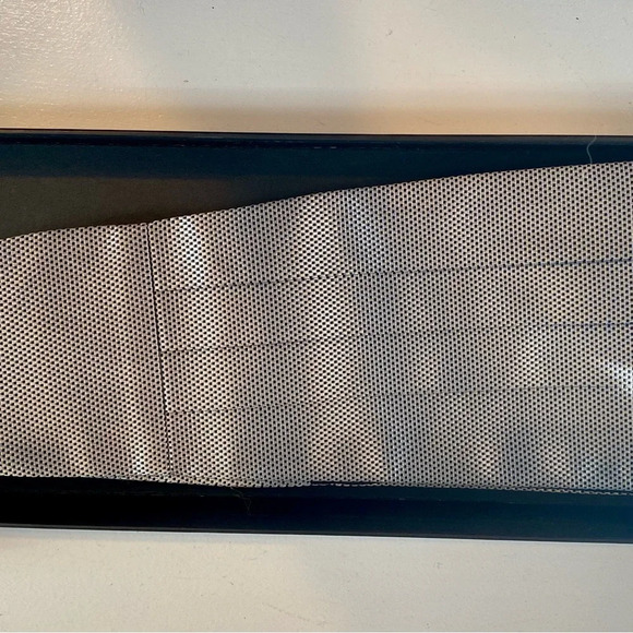 NWT JoS. A. Bank Cummerbund Signature Collection Light Grey With Black Dots - Picture 1 of 6